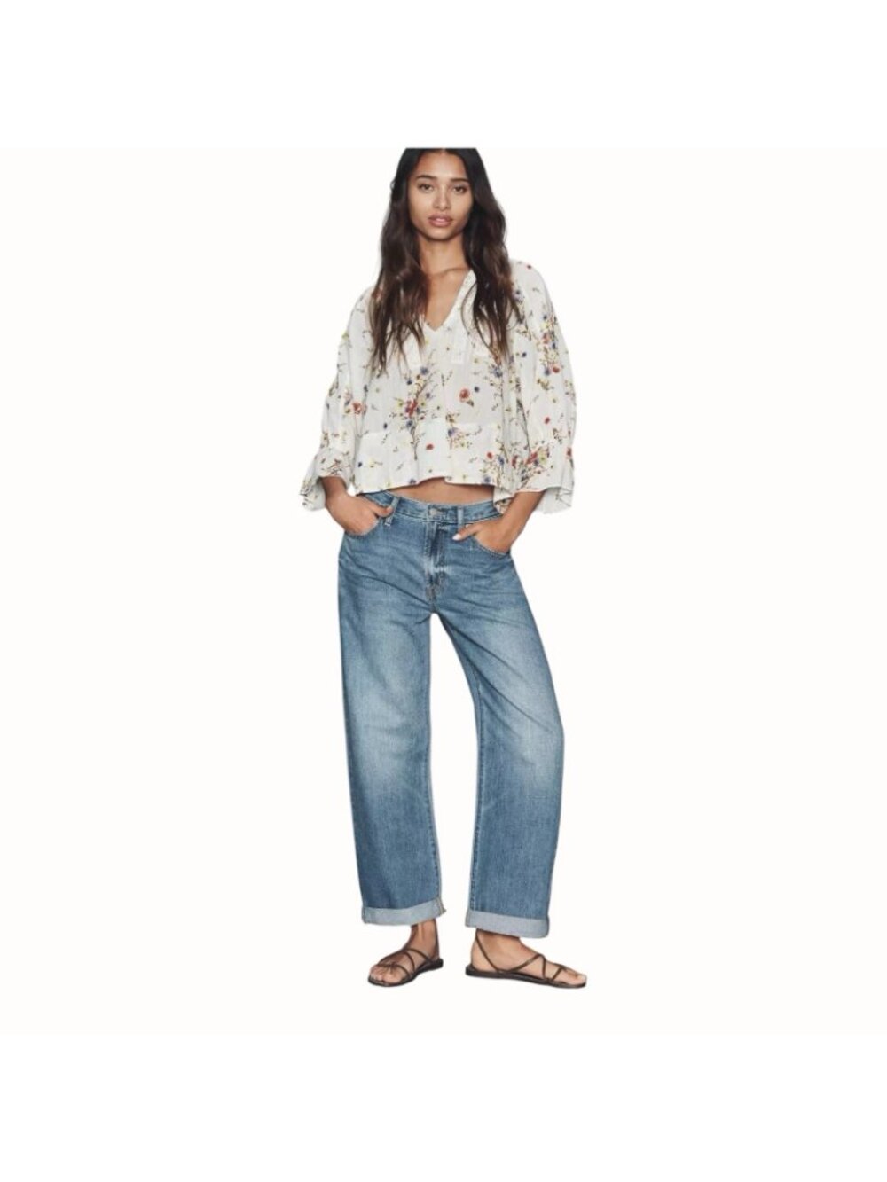 Pistola Donny Jeans Women’s Size 32 Blue Cotton High-Rise Relaxed Denim Pants - Picture 1 of 12